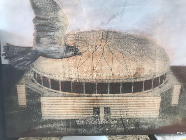 Original Georgia Dome Falcons Owners’ Club Art